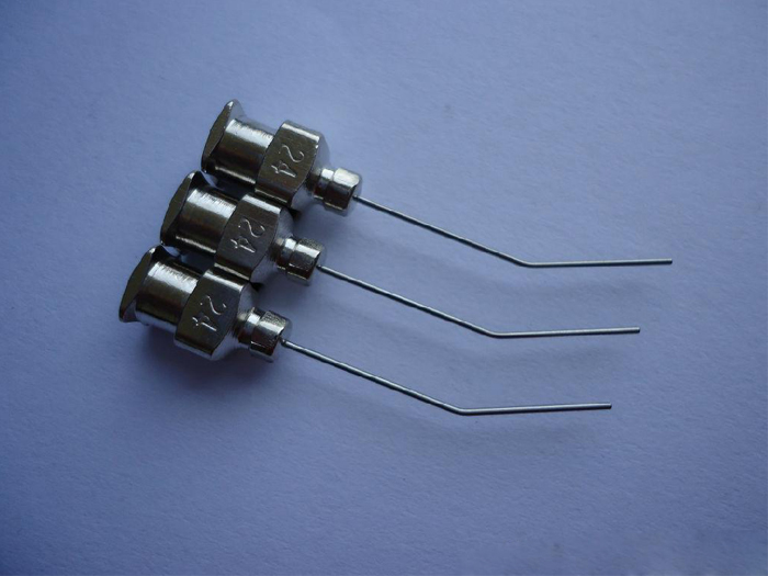 Stainless steel curved needle